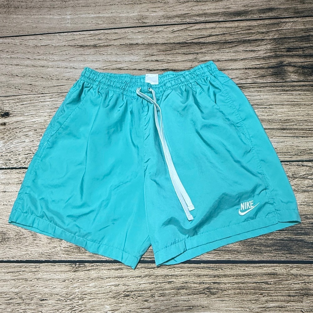 Nike Woven Shorts Mens Large Teal Blue Sportswear Mesh Lined AR2382-392 Athletic